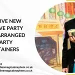 Professional children's magician entertaining kids