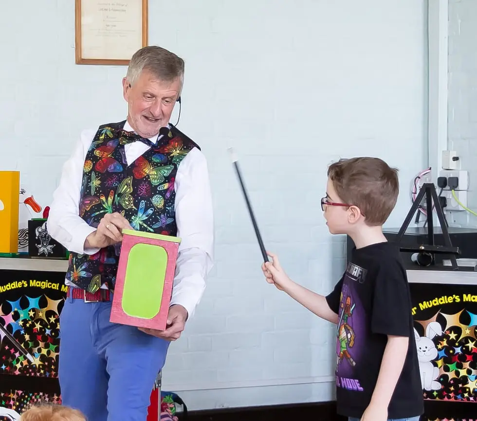 Interactive magic show with children participating